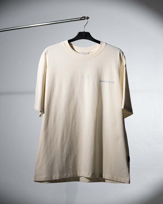 Kaos [Acme De La Vie] Adlv Basic Logo Bio Washing Short Sleeve T-shirt Cream