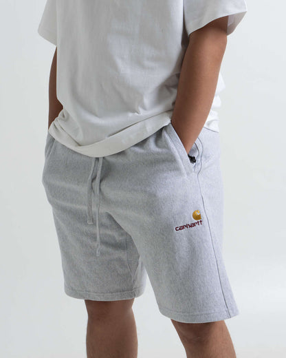 Carhartt Wip American Script Sweat Short Grey Heather