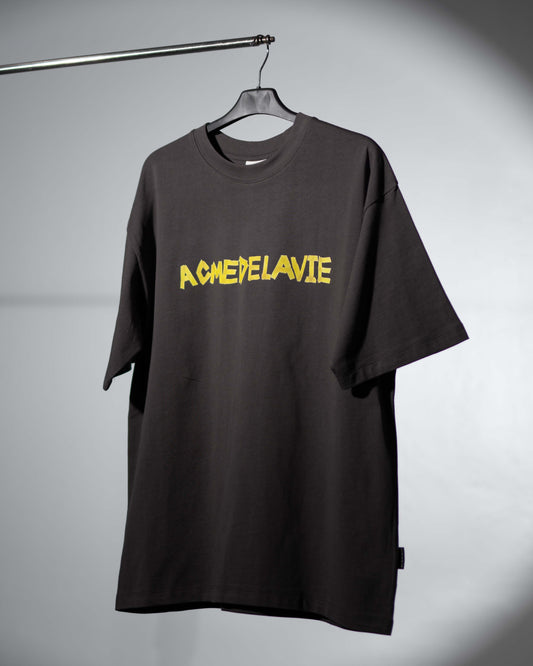 Kaos [Acme De La Vie] Adlv Tape Typograpic Short Sleeve T-shirt Charcoal