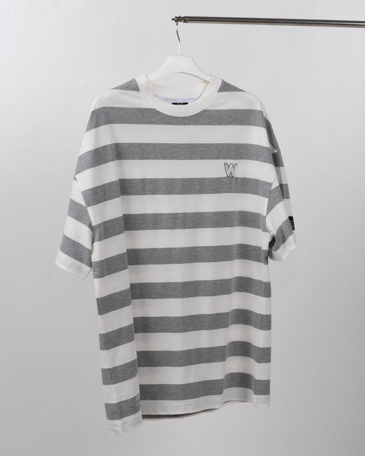 Lifework Common - White Logo Stripe  Short Sleeve T-Shirt 631540092B