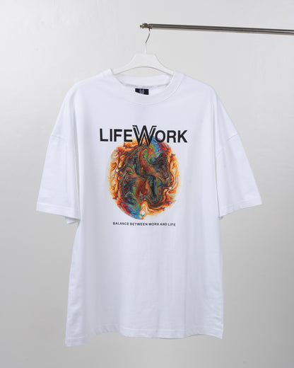 Lifework Planet Logo Short-Sleeved T-Shirt 631560092B