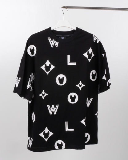 Lifework Korea Monogram Short Sleeved Tee Black 629690092B