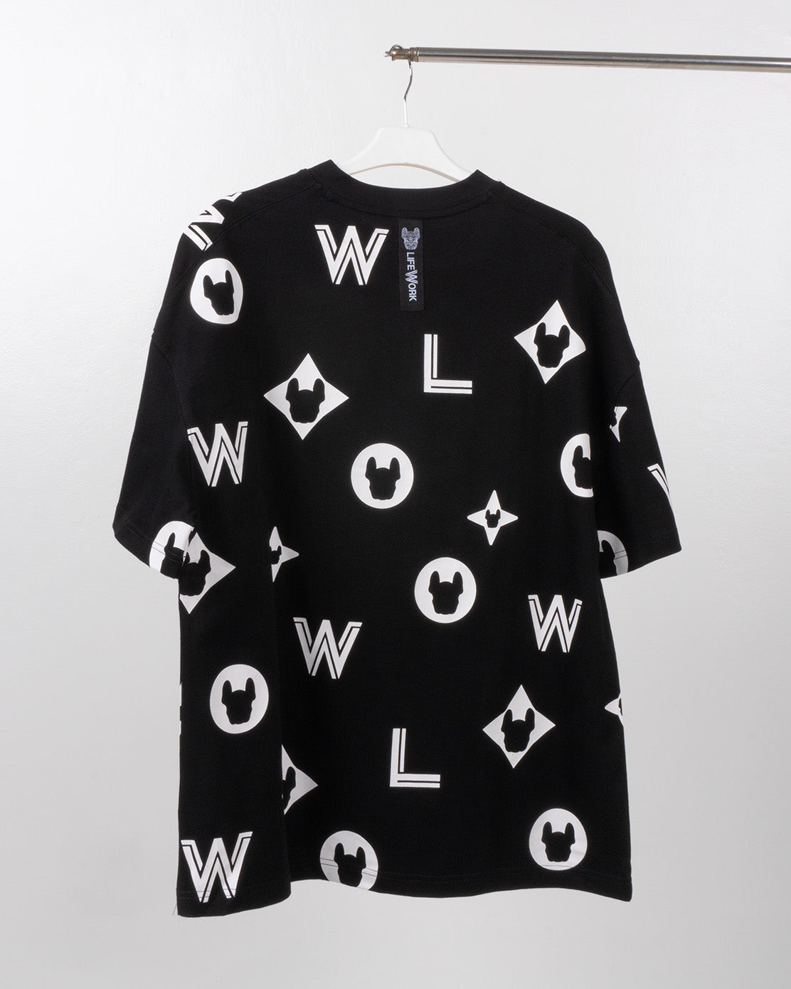 Lifework Korea Monogram Short Sleeved Tee Black 629690092B