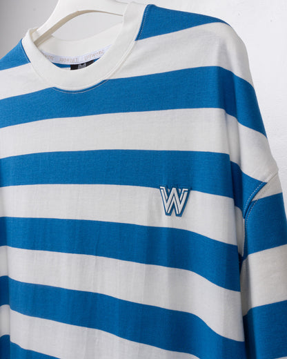 Lifework Common - Blue Logo Stripe  Short Sleeve T-Shirt 631550092B