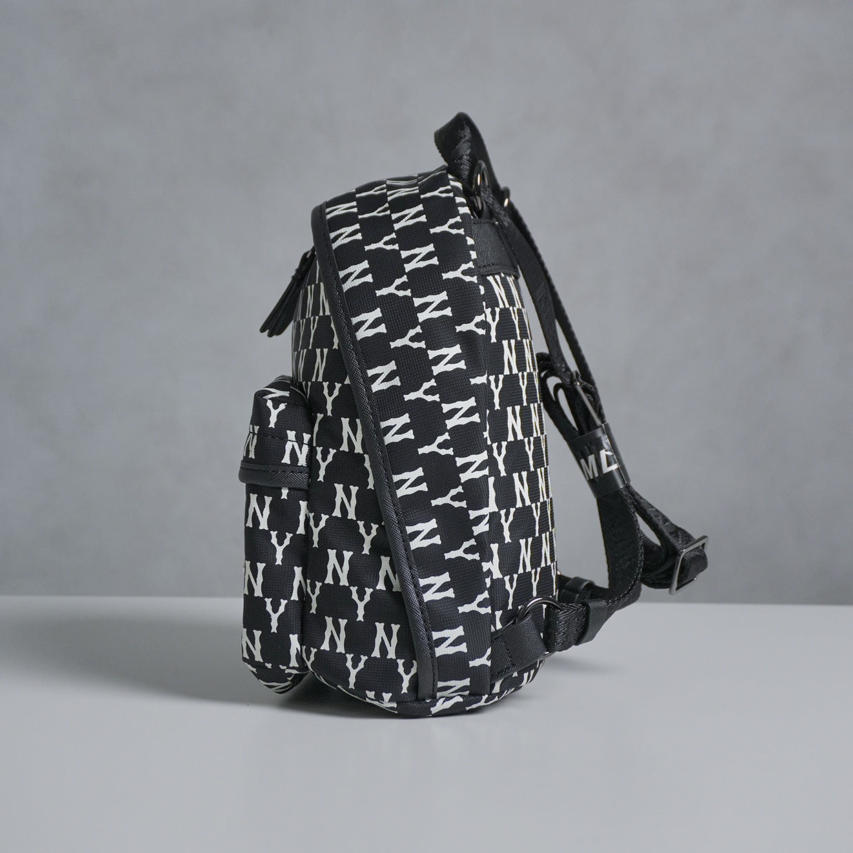 MLB New York Yankess Monogram Mini Backpack Black/White