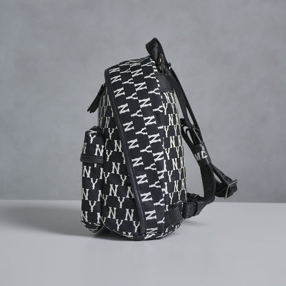 MLB New York Yankess Monogram Mini Backpack Black/White