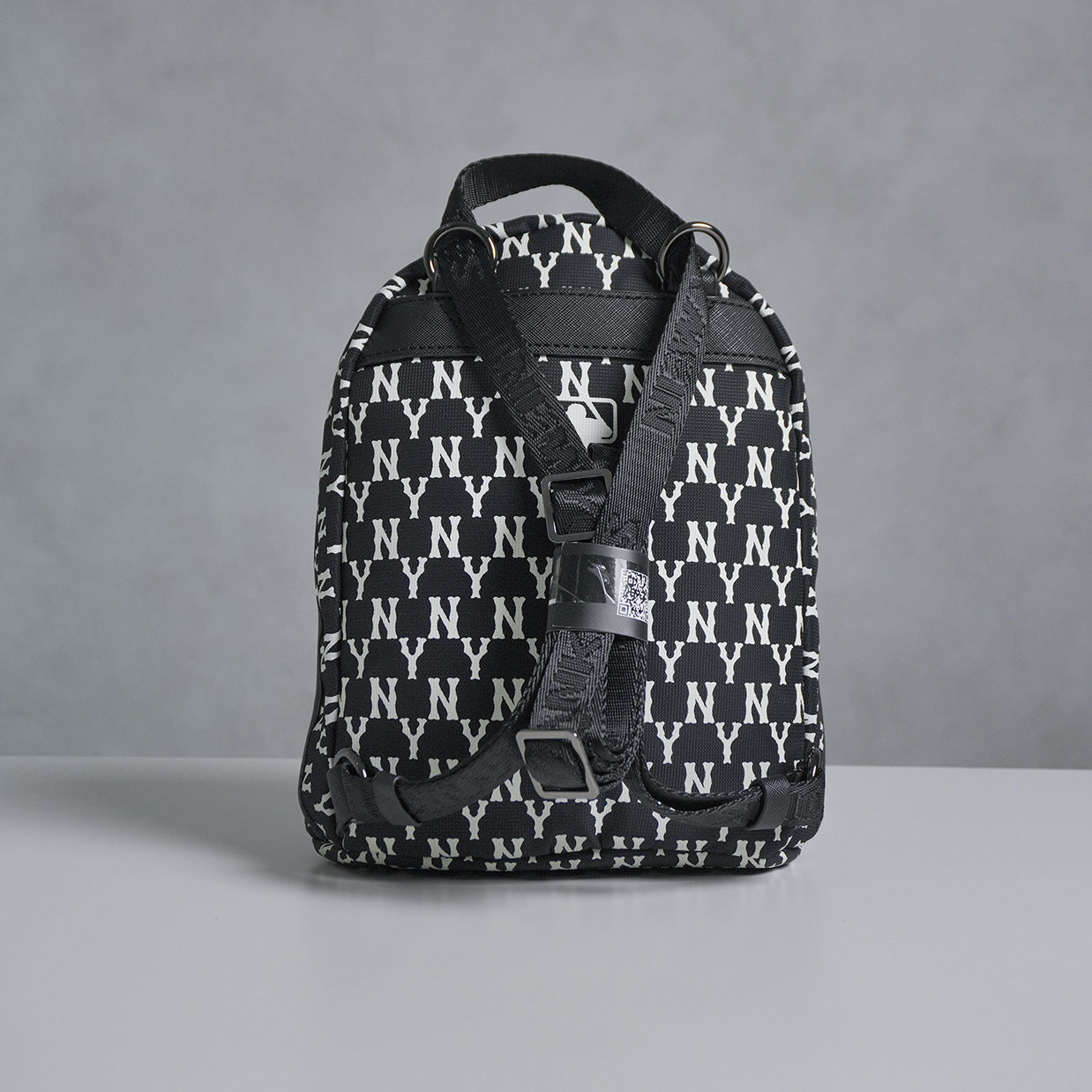MLB New York Yankess Monogram Mini Backpack Black/White