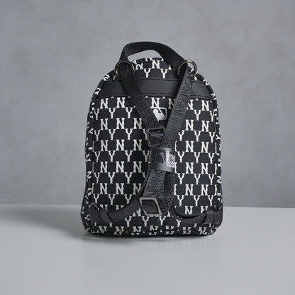 MLB New York Yankess Monogram Mini Backpack Black/White