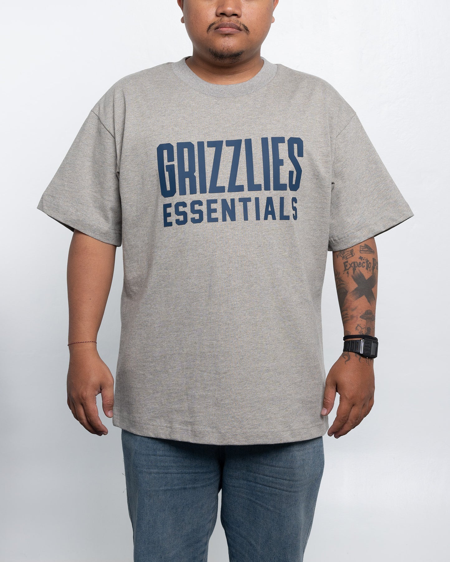Kaos Fear of God Essentials Grizzlies Tee Warm Heather