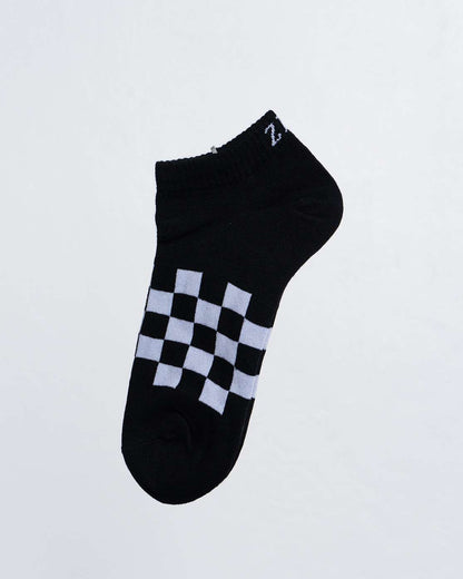 Checkerboard Sock Black
