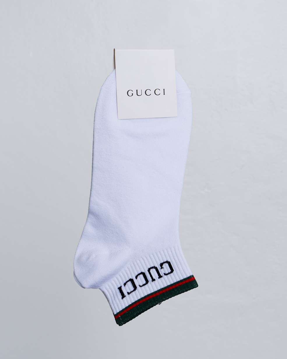 Kaos Kaki Gucci Short Sock White