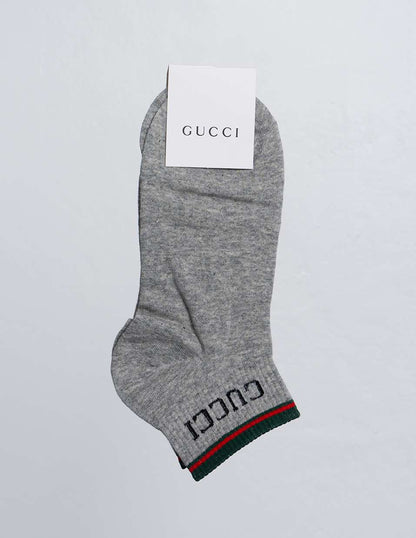 Kaos Kaki Gucci Short Sock Grey