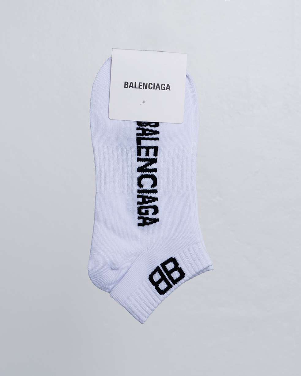 Balenciaga Short Sock White