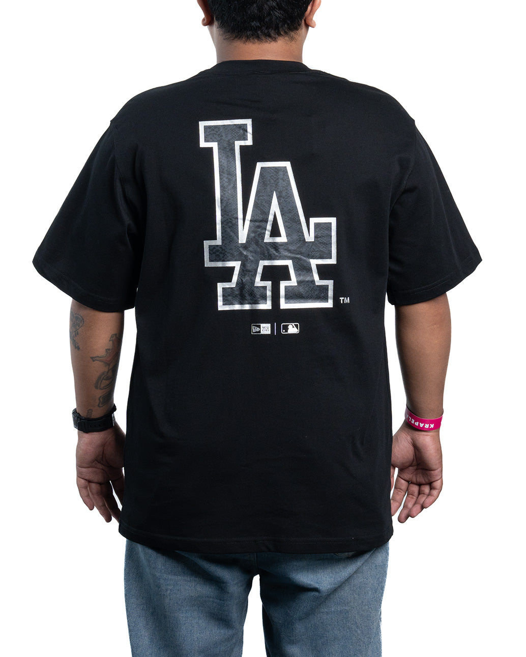 Kaos T-shirt MLB New Yorks Yankees Big Logo Black/Silver