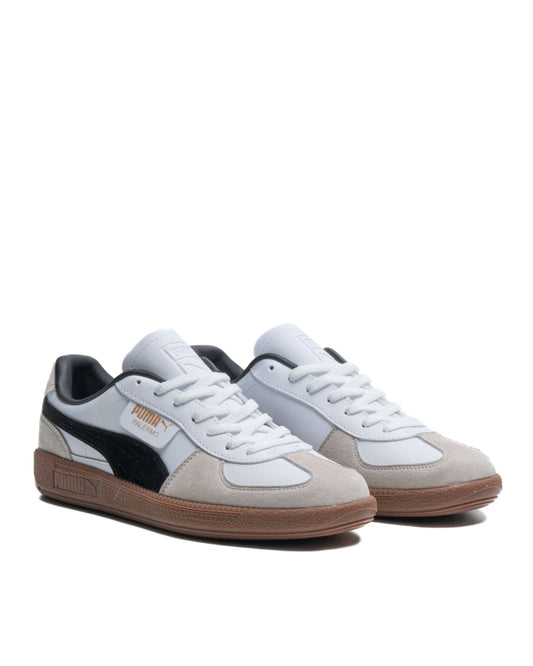 Sepatu Puma Palermo Leather White Vapor Grey Gum 14576A