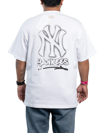 Kaos T-Shirt Street Logo Overfit Short Sleeve New York Yankees