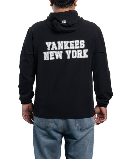Windbreaker Jacket Sportive Varsity Piping Windbreaker New York Yankees Black