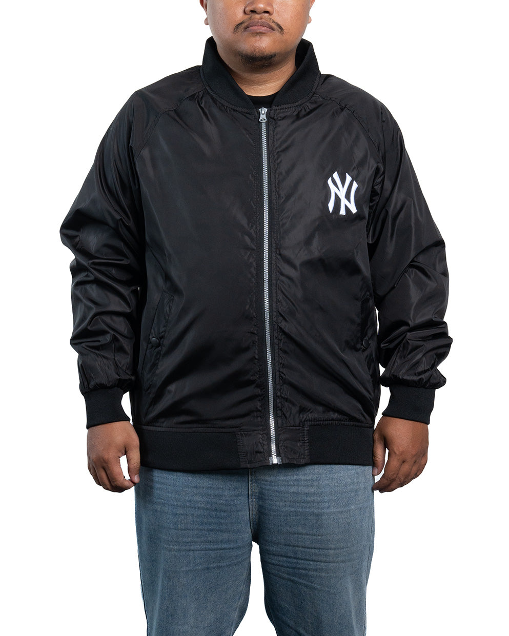 Bomber Jacket MLB - Basic Padded Mega Logo Black