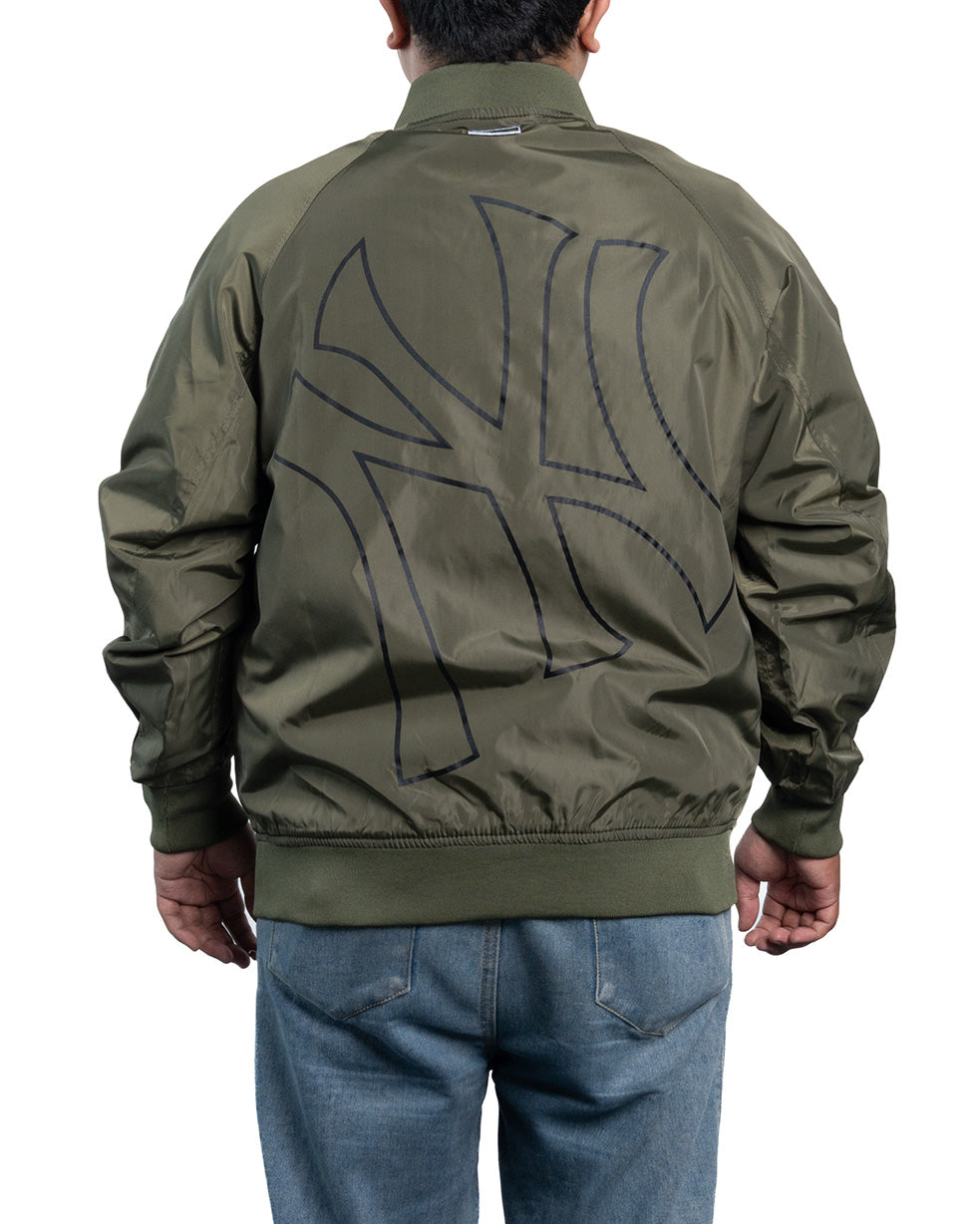 Bomber Jacket MLB - Basic Padded Mega Logo Green