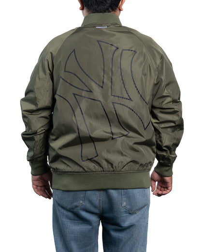 Bomber Jacket MLB - Basic Padded Mega Logo Green