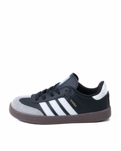 Sepatu Anak Adidas Samba Kids Black Suede Grey - 14485