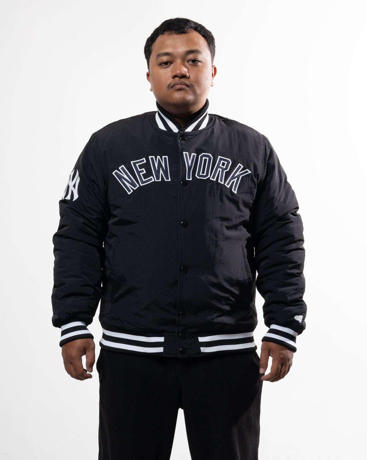 New Era Mlb Wordmark Bomber New York Yankees Black College Jackets