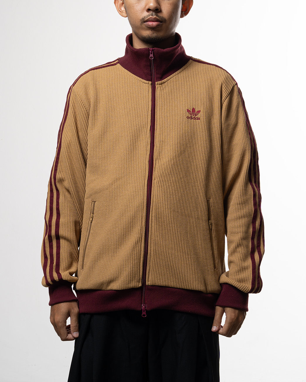 Adidas Knit Track Top Brown