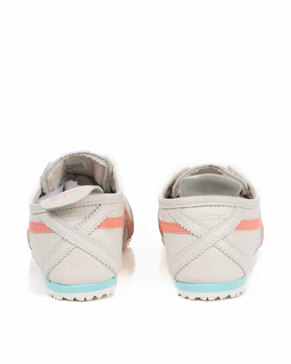 Onitsuka Tiger Mexico 66 Slip On Leather-White/Aqua/Orange - 14035