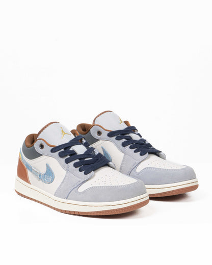 Air Jordan 1 Low SE Phantom/Coconut Milk/Amber Brown/Star Blue