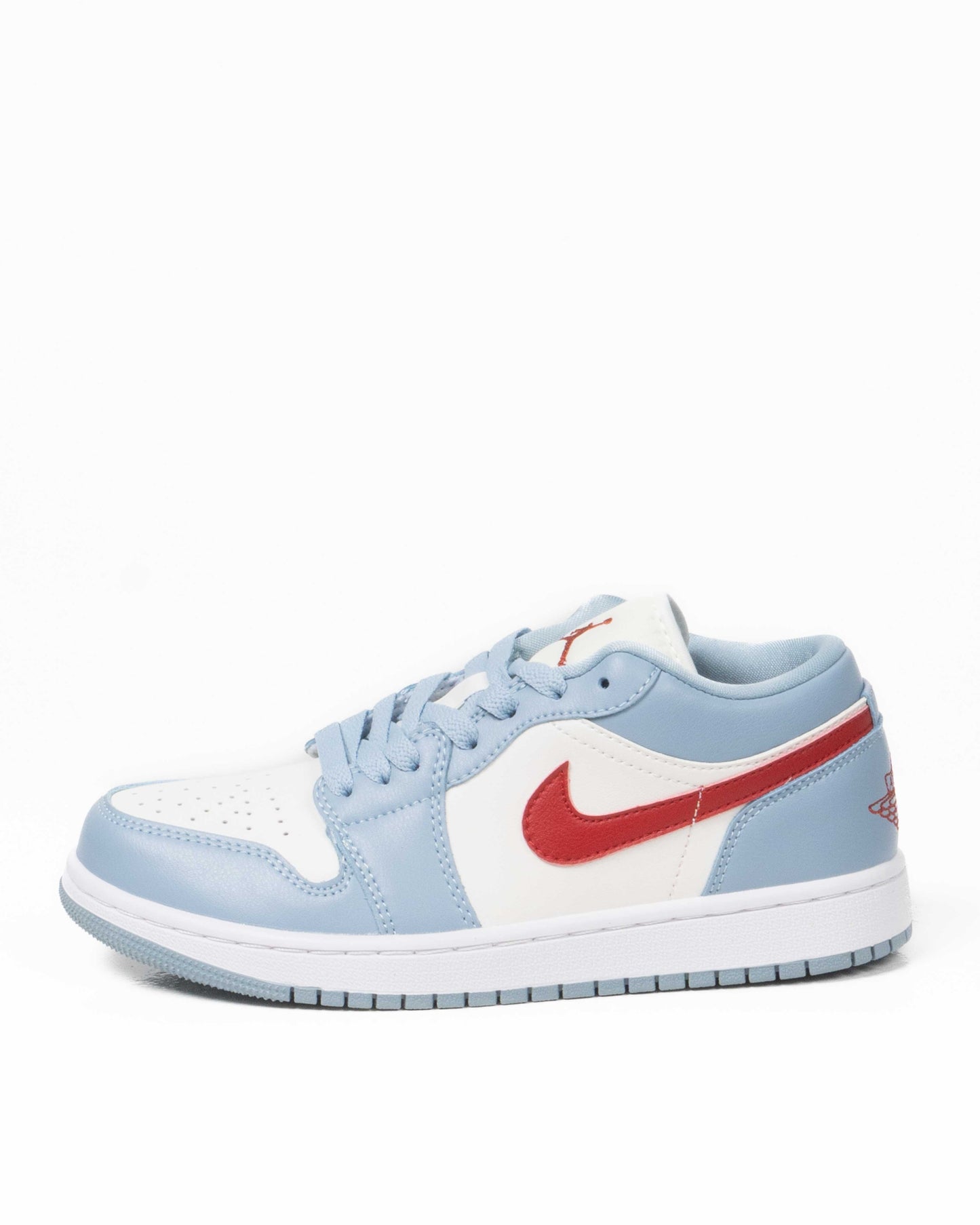 Air Jordan 1 Low Sail/Blue Grey/White/Dune Red