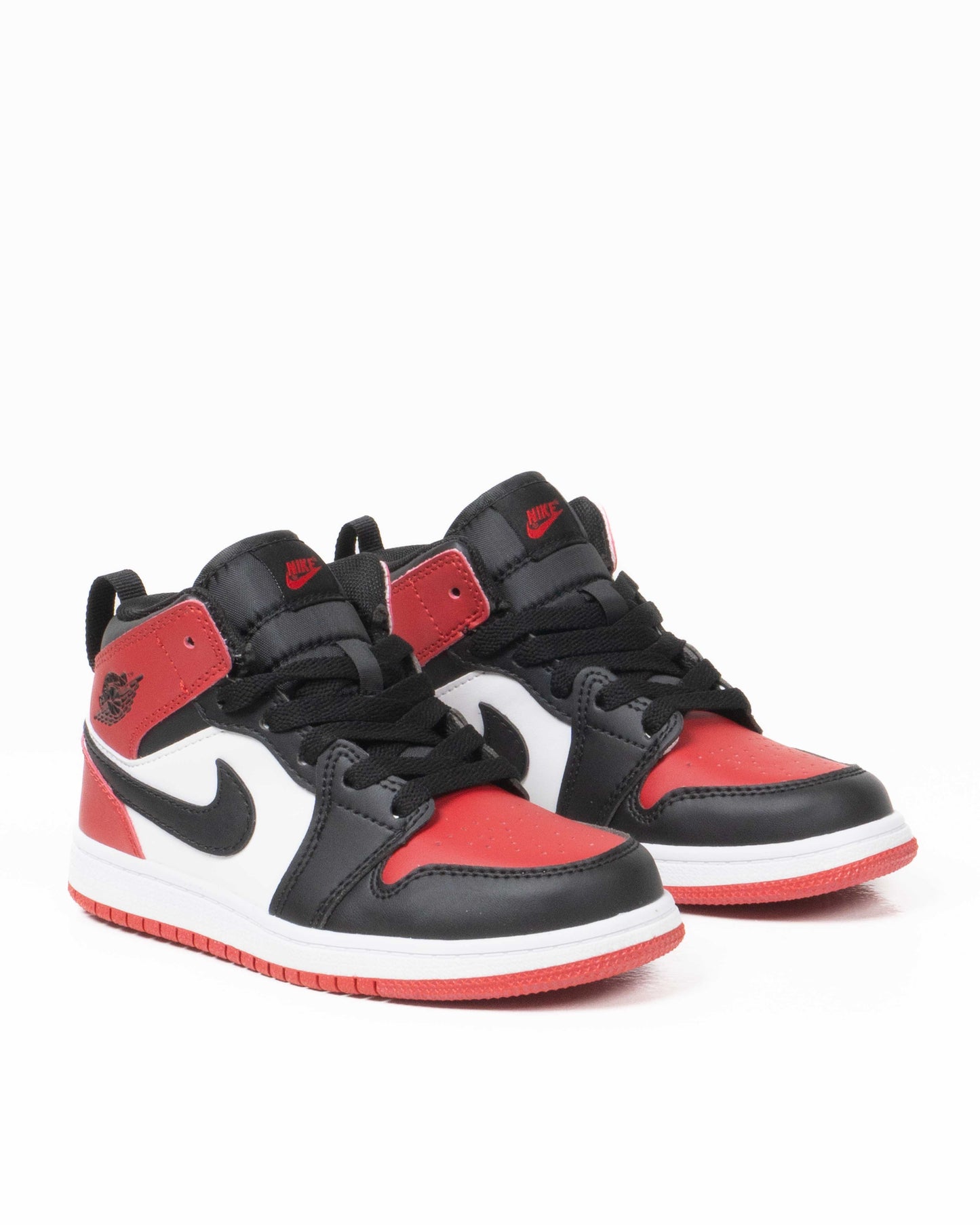 Jordan 1 Kids Hi Black/red/White