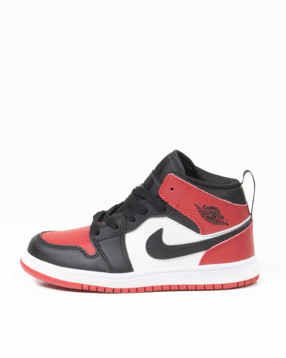 Jordan 1 Kids Hi Black/red/White