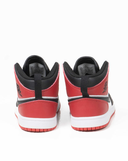 Jordan 1 Kids Hi Black/red/White