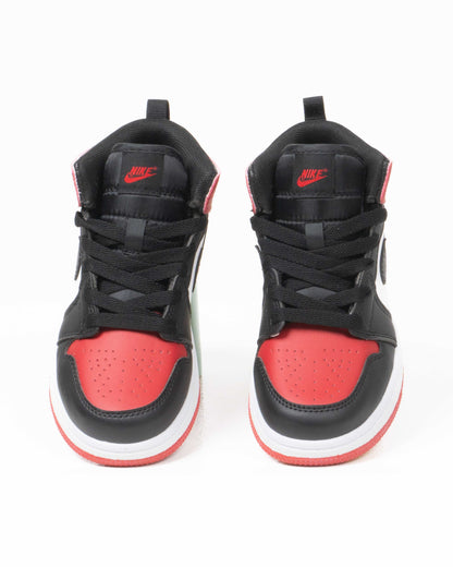 Jordan 1 Kids Hi Black/red/White