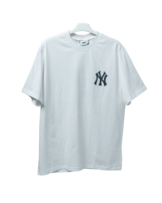 NY Yankees Vintage Monotive Overfit Tee White