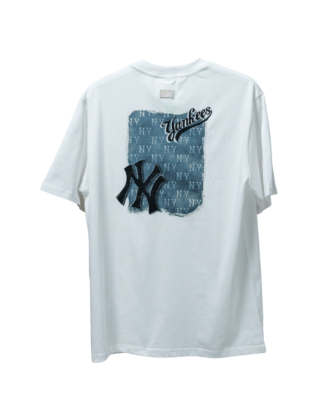 NY Yankees Vintage Monotive Overfit Tee White