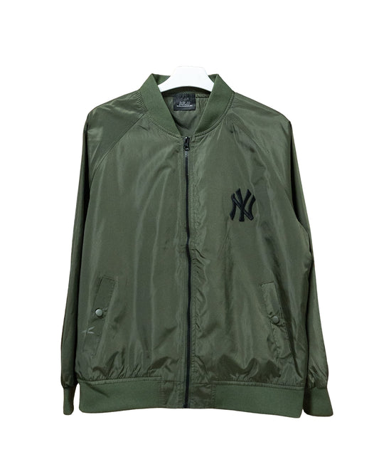 Bomber Jacket MLB - Basic Padded Mega Logo Green
