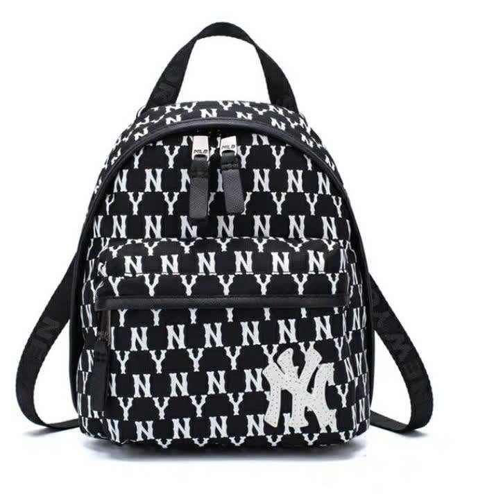 MLB New York Yankess Monogram Mini Backpack-Black/White