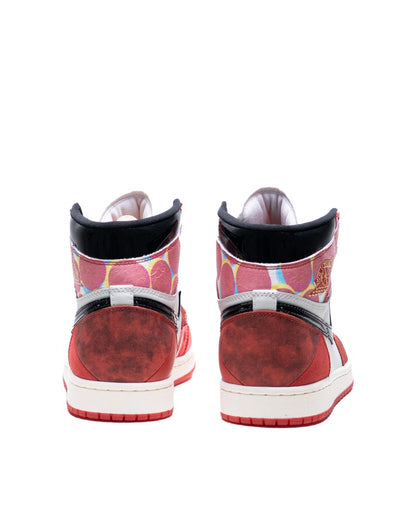 Sepatu Pria Jordan 1 Retro High OG Spider-Man Across the Spider-Verse University Red/Black/red - 14198