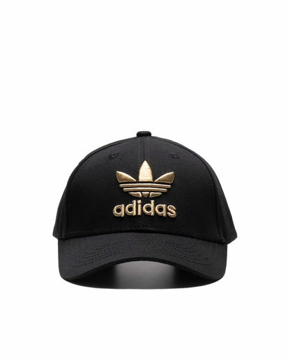 Topi Adidas Baseball Cap Black Gold Logo - 90002