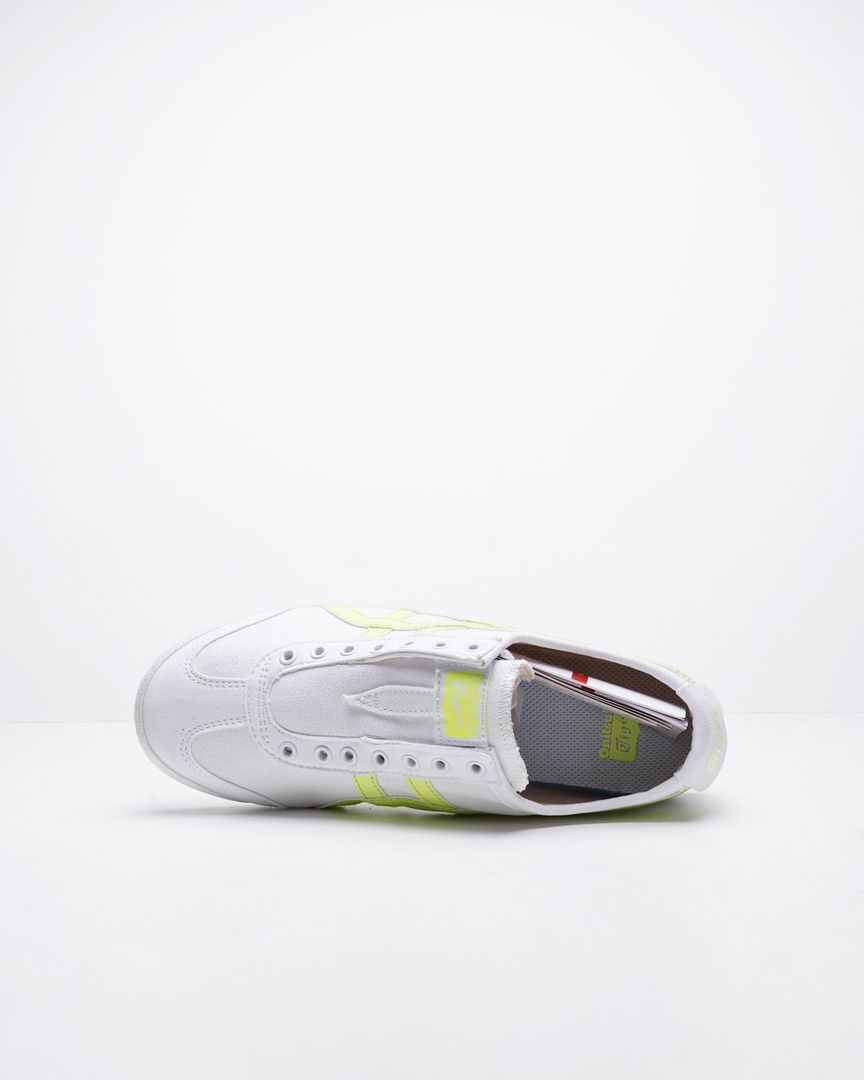 Sepatu Wanita Onitsuka Tiger Mexico 66 Slip On-White/Light Green-14100