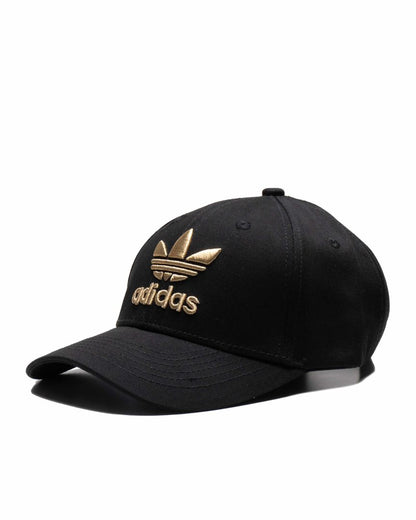 Topi Adidas Baseball Cap Black Gold Logo - 90002