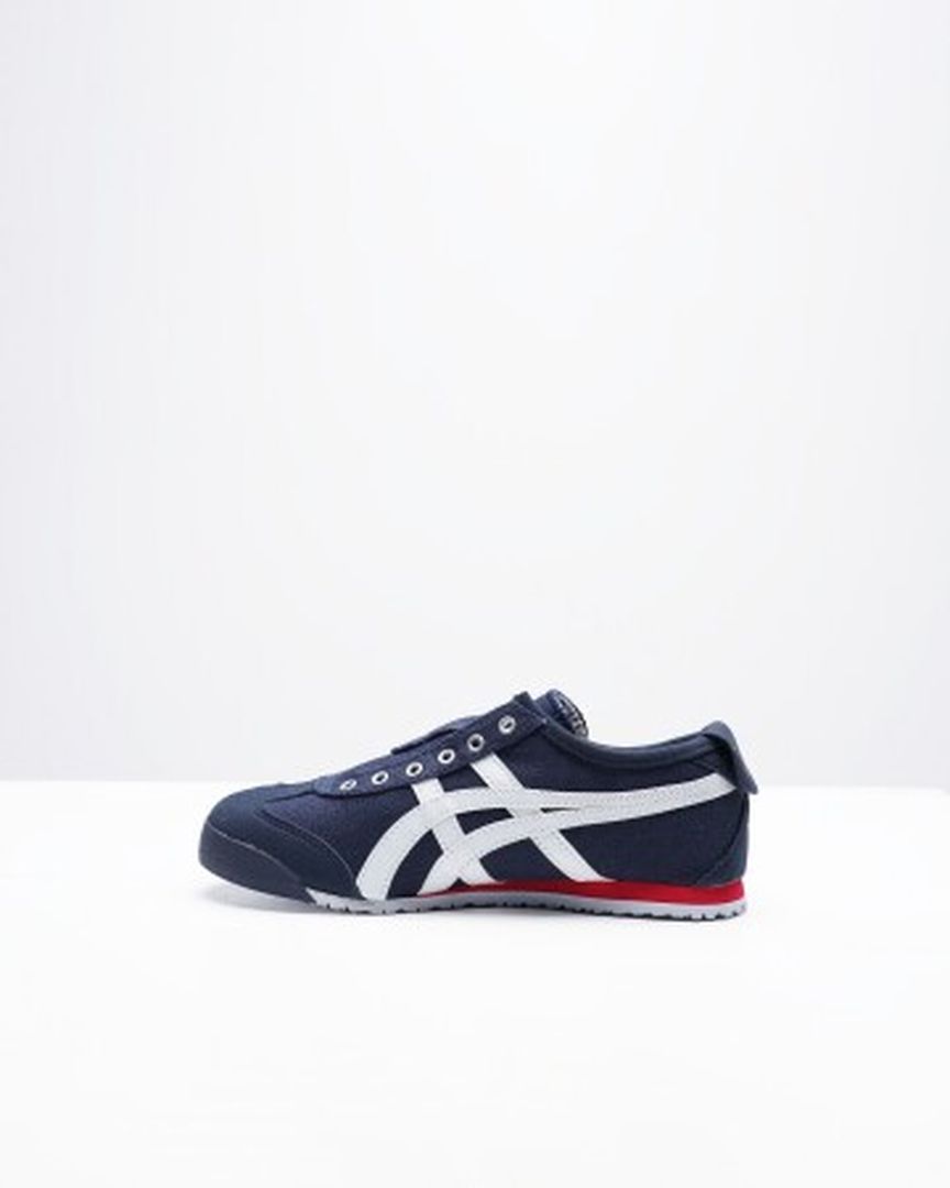 Onitsuka Tiger Mexico 66 Slip On Kids Navy/White-Red  - 14024