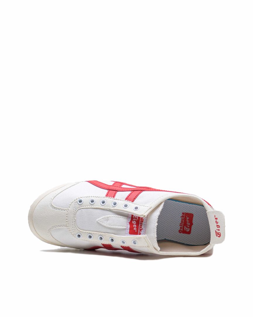 Sepatu Wanita Onit Tiger 66 Slip On-White Red - 14231