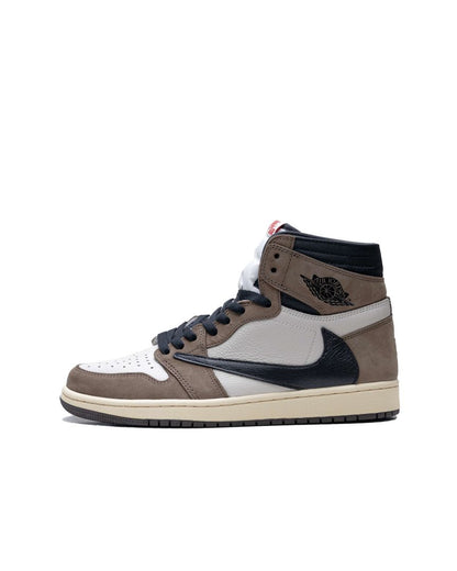 Sepatu Pria Jordan 1 Retro High Travis Scot - SAIL BLACK DARK MOCHA - 13533