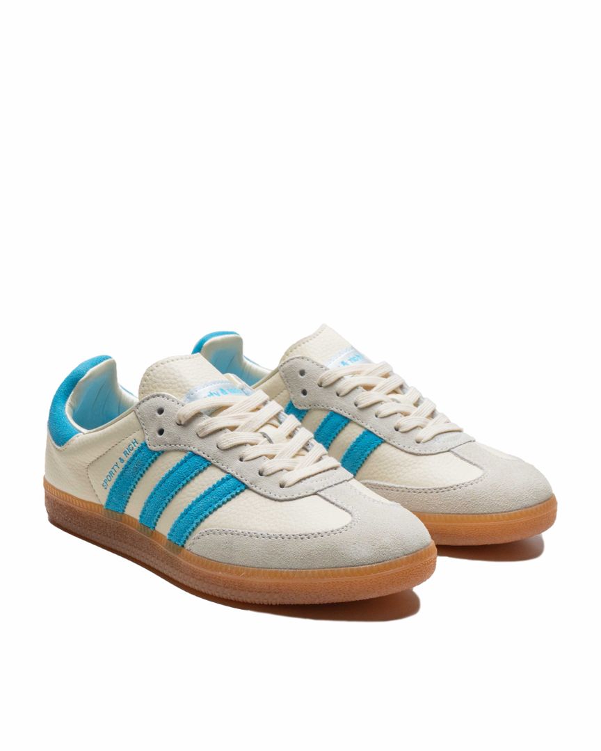 Adidas Samba OG Sporty & Rich ""Cream White & Blue Rush"" - 14217