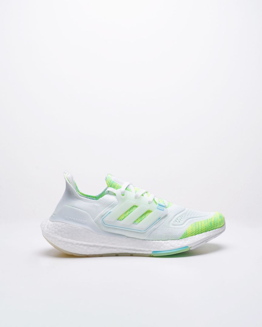 Sepatu Wanita Adidas Ultra Boost 22 White Bliss Blue Solar Green (14054)