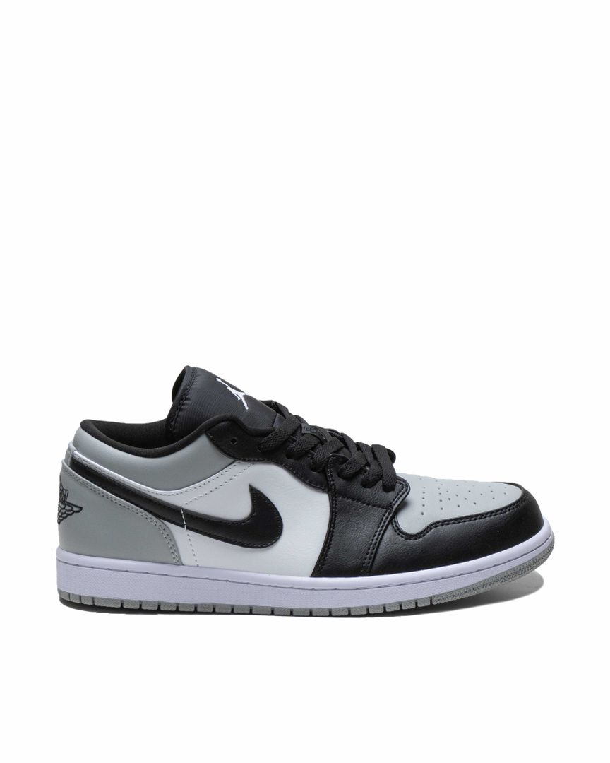 Sepatu Pria Jordan 1 Low Grey Toe (GS)-Black Light Smoke Grey-White - 13818