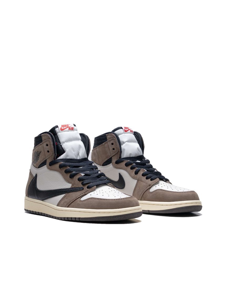 Sepatu Pria Jordan 1 Retro High Travis Scot - SAIL BLACK DARK MOCHA - 13533