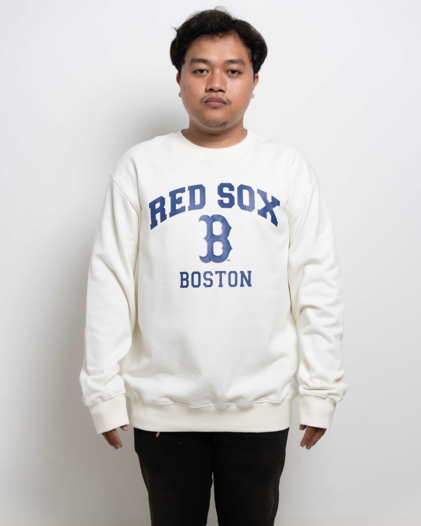 Sweater Crawneck Red Sox Boston White - 62928